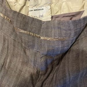Gary Graham linen cropped pants new